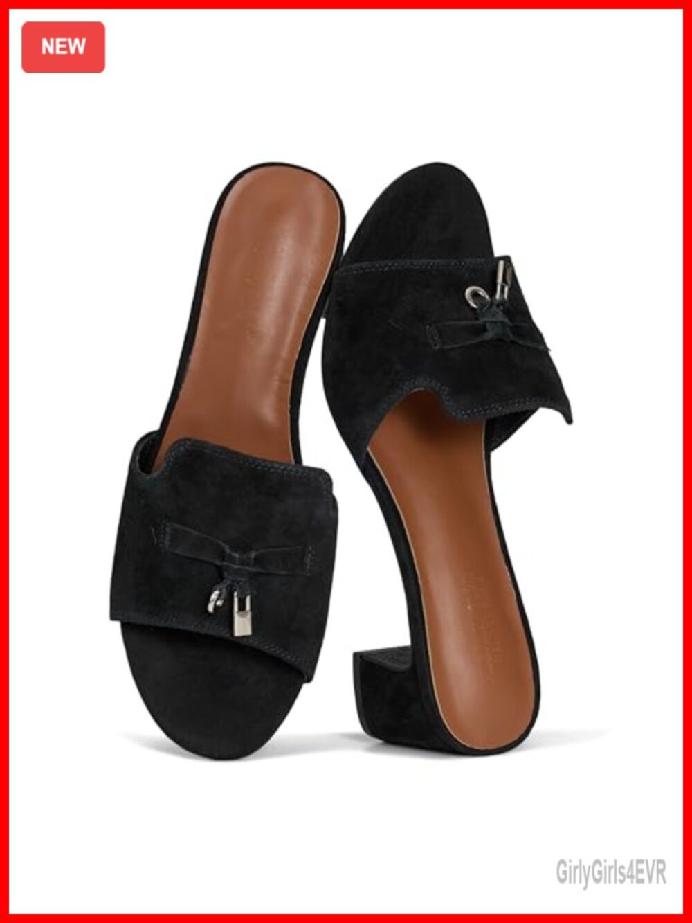 Genuine Leather Block Heel Dressy Sandals Memory Foam Slip On